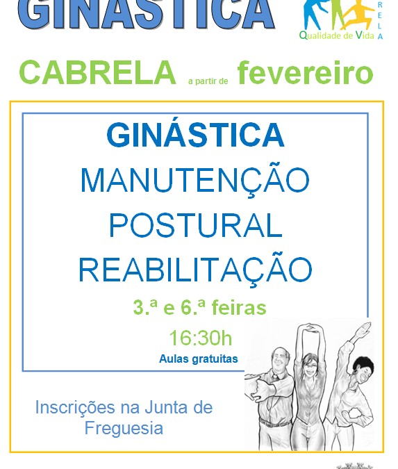 Ginástica em Cabrela a partir de Fevereiro